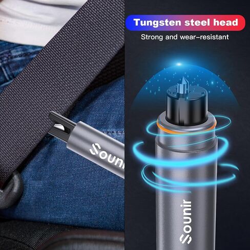 2 Packs Upgraded Safety Hammer Underwater Window Breaker Emergency Escape Tool, Car Hammer Seat Belt Cutter, Instant Glass Breaker Seat Belt Cutter (Black) in Saudi Arabia