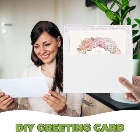 Blank White Cards and Envelopes,100 Pack 5x7 Inch Heavyweight Folded Cardstock and A7 Envelopes for Greeting Cards, Invitations, Wedding, Baby Shower, Birthday, Thank You Cards in Saudi Arabia