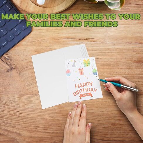 Blank White Cards and Envelopes,100 Pack 5x7 Inch Heavyweight Folded Cardstock and A7 Envelopes for Greeting Cards, Invitations, Wedding, Baby Shower, Birthday, Thank You Cards in Saudi Arabia
