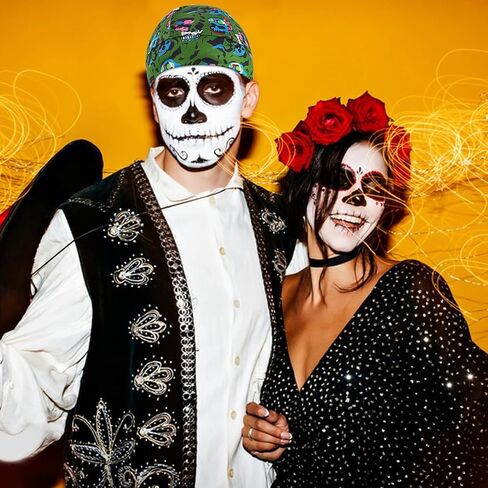 DOCILA 2 Pcs Do Rags for Men Skull Cap Fashion Print Helmet Liner Bandana Beanie Sweat Motorcycle Cycling Sports Accessories in Kuwait