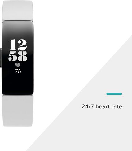 Fitbit Inspire HR Heart Rate and Fitness Tracker, One Size (S and L Bands Included), 1 Count in Saudi Arabia