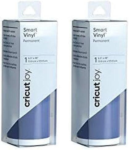 Cricut Smart Permanent Vinyl (5.5in x 48in, Black) for Joy machine - matless cutting for shapes up to 4ft, & repeated cuts up to 20ft in Saudi Arabia