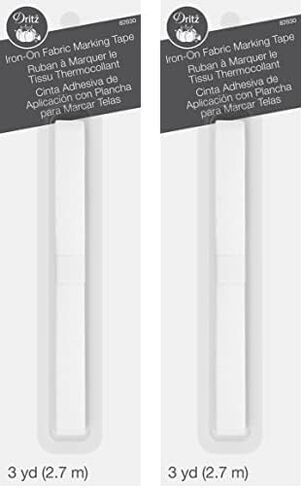 Dritz Clothing Care 82630 Iron-On Fabric Marking Tape, 3-Yards , White in Saudi Arabia