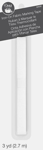 Dritz Clothing Care 82630 Iron-On Fabric Marking Tape, 3-Yards , White in Saudi Arabia