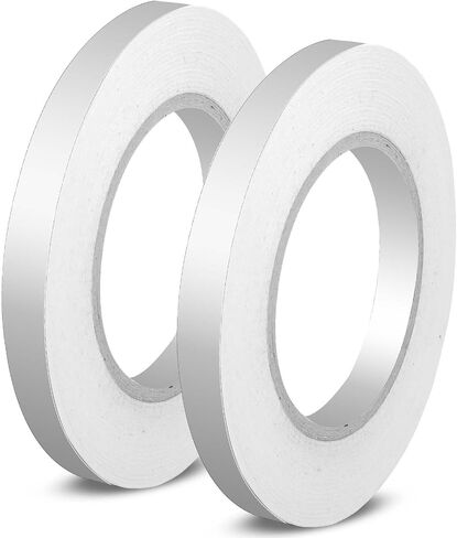 2 Pcs Double-Sided Tape for Clothes Hem Tape No Sew No Iron Sticky Clear Fashion Fabric Tape Strong Adhesive Hemming Tape 1/2 Inch x 164 Feet in Saudi Arabia