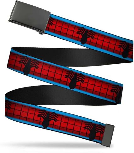 Buckle-Down Web Belt - Spider-Man Costume Stripe Blue/Red/Black in Saudi Arabia