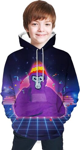 Novelty Casual Gorilla Game Sweatshirt for Men and Women Pullover Long Sleeve Sweatshirt in Saudi Arabia
