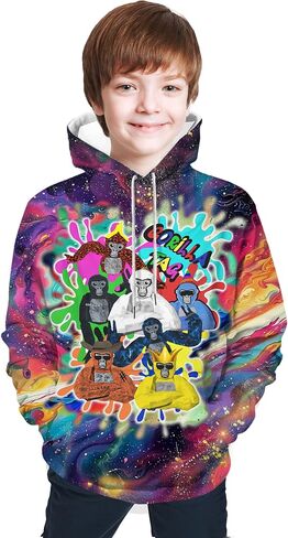 Novelty Casual Gorilla Game Sweatshirt for Men and Women Pullover Long Sleeve Sweatshirt in Saudi Arabia