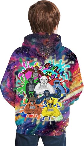 Novelty Casual Gorilla Game Sweatshirt for Men and Women Pullover Long Sleeve Sweatshirt in Saudi Arabia
