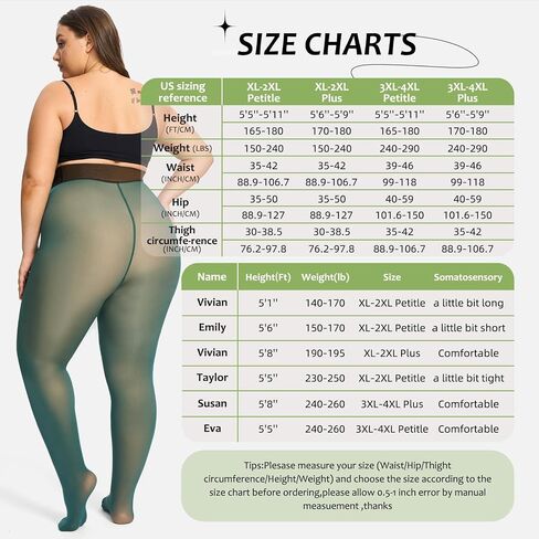 Plus Size Fleece Lined Tights Women,Warm Pantyhose Leggings Women,Fake Translucent Thermal Skin Colored Tights Winter. in Saudi Arabia