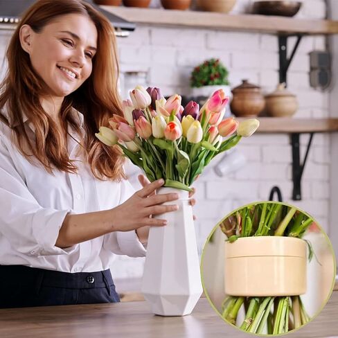 2 pcs Spiral Ikebana Stem Holder,Spiral Stem Holder for Flowers and Plant,Ikebana Stem Holder for Flowers,Spiral DIY Bouquet Twister for Flower Arrangement, Floral Arranging Holder for Vase,Clear,S,L in Saudi Arabia