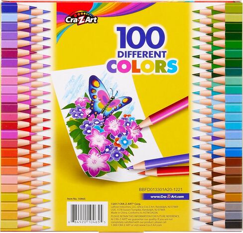 Cra-Z-Art Colored Pencils 100 Assorted Colors - Back To School Supply List Essential, Bulk Pack for School Supply Rooms and In Class For Teachers in Kuwait
