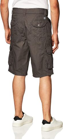 Southpole Men's Ripstop Belted Cargo Shorts in Kuwait