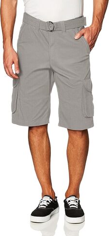 Southpole Men's Ripstop Belted Cargo Shorts in Kuwait