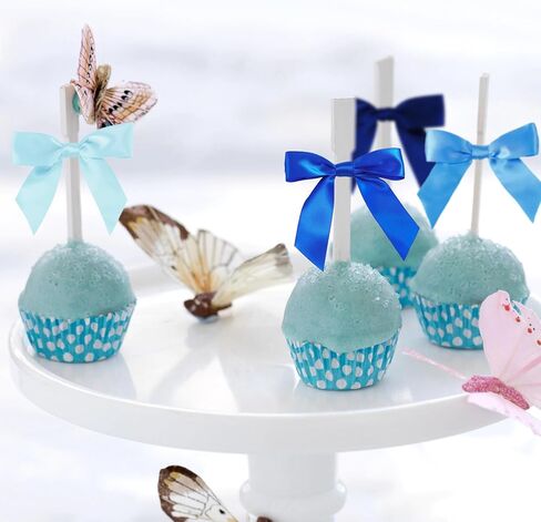 Twist Tie Bows, 100 Pcs Satin Twist Tie Bows for Treat Bag Satin Ribbon Tie Bows for Tying Up Packages Present Bags Bakery Candy Bags Decorating Ribbon Bow Gift Wrap Bows (sage Green) in Kuwait