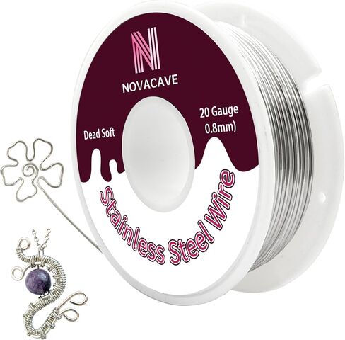 304 Stainless Steel Wire for Jewelry Making,20 Gauge (80Ft, 3.5OZ) Sculpting Wire Jewelry Making Wire Bailing Wire for Craft in Saudi Arabia