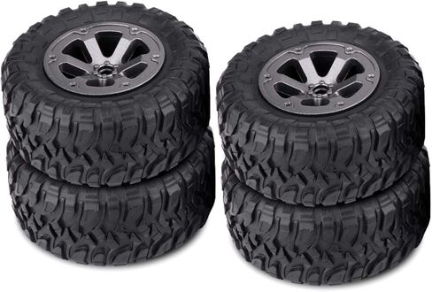 RC Station RC Short Course Truck Tires 1/16 Scale, High-Performance RC Wheel Rim and Tires Set RC Accessory 1:16 RC Car Part in Saudi Arabia