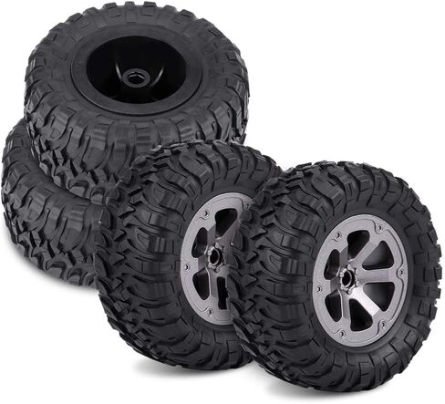 RC Station RC Short Course Truck Tires 1/16 Scale, High-Performance RC Wheel Rim and Tires Set RC Accessory 1:16 RC Car Part in Saudi Arabia