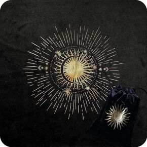 CRAFTERIAN Tarot Cloth and Bag Set Gold Foil (Gold Foil)