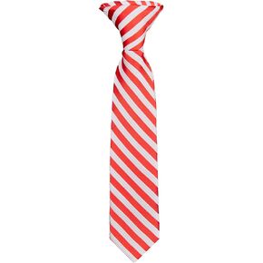 Jacob Alexander Merry Christmas Baby Infant Candy Cane Red White Stripe 8 inch Clip-On Neck Tie