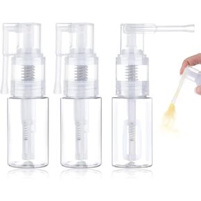 3Pcs Glitters Duster Sprayer, 35ml Transparent Glitters Duster Sprayer Bottle, Plastic Spray Bottle Empty, Multi-Purpose Portable Spray Bottles for Cakes, Craft, Cloth