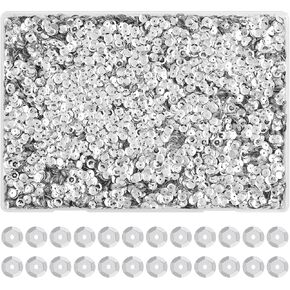 NACHLYNN 16800 Pcs 6MM Bulk Loose Sequins 15 Colors Rainbow Round Cup Sequins Flat Beads Round with Holes for DIY Crafts Sewing Wedding Christmas Jewelry Making Nail Arts Crafts