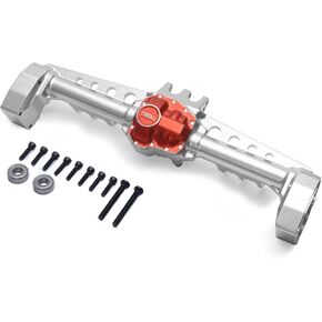 TREAL SCX10 III Rear Axle Portal Axles for Axial SCX10 3 JLU Gladiator Base Camp Upgrades(Black)
