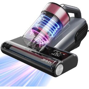 Jimmy BX8 Mattress Vacuum Cleaner with Dust Sensor, Bed Vacuum with UV & Ultrasound, Hot Wind Technology and Air Purification, 15Kpa 500W Powerful Handheld Vacuums for Dust and Pet Hair(Corded)
