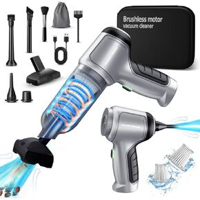 Vacuum Cleaner for Car, 3-in-1 Powerful Suction Handheld Car Vacuum Cleaner-15000PA Rechargeable Portable Mini Vacuum, Brushless Motor Car Vacuum for Men,Women,Car,Computer,Sofa