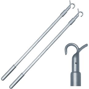 Telescopic Draw Rod for Cordless Blinds Zebra Blinds Honeycomb Blinds Draw Wand to Pull and Push The Shades Down and Up Roller Shade Replacement Part with Hook