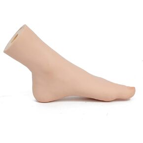 1pc Anatomical Foot Model - Realistic Resin Human Foot Skeleton with Separate Toes, Bone, Ankle, Sock Display, Ideal for Foot Jewelry, Toenail Patch Practice, and Multimedia Live Props (Right Foot)