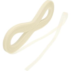 MECCANIXITY 50 Yards Stiff Horsehair Braid 1 Inch Wide for Polyester Boning Sewing Wedding Dress Dance Formal Dress Accessories, Red