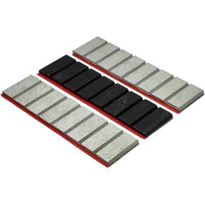 1/4oz, 7gr, Gray, Black, Adhesive Wheel Weights Stick On, Easy Off Peel, Various Compatibility, Cars, SUVs, Motorcycles, RC Cars, Crafts, 12 Oz/Box, 6 Strip, Korean Made, (Gray)
