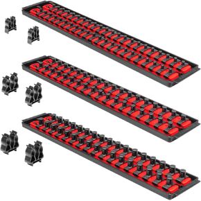 ERNST Socket Boss Combo 3-Pack, Red, Model Number: 8510A