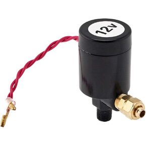 صمام هواء كهربائي 1/4 بوصة NPT 12 فولت (ملف لولبي) لخرطوم OD 3/8 بوصة قطار 200PSI/بوق هوائي أسود VXA7468B in Kuwait