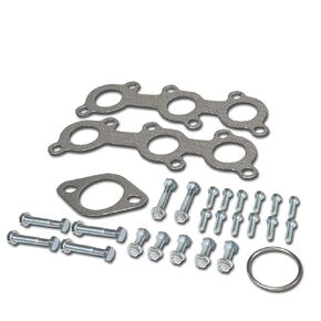 Auto Dynasty Aluminum Exhaust Manifold Header Gasket Set Compatible with 95-04 Toyota Tacoma T-100 3.4L V6