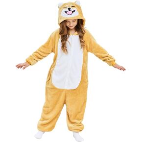 Unisex Kids Kangaroo Kigurumi Costumes Boys and Girls One-Piece Animal Halloween Cosplay Party