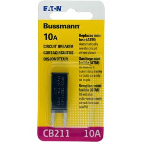 Bussmann (BP/CB211-10-RP) 10 Amp Type-I ATM Mini Circuit Breaker