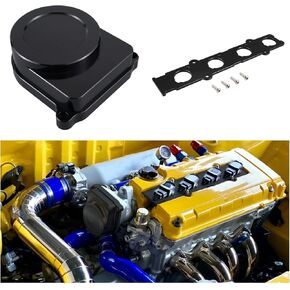 Bevinsee Coil On Plug Adapter Plate and Distributor Cap Replace Kit Compatible with Honda Civic Si 1999-2000 Compatible with Acura B Series VTEC B16 B18C Black