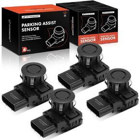 A-Premium 4-PC Reverse Backup Parking Assist Sensor Compatible with Select Honda Models - Odyssey 2011-2017, Pilot 2012-2015, Replace# 39680TK8A11, 39680TK8A01