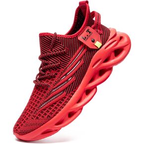 Men Running Shoes Men's Tennis Shoes Lightweight Breathable Fashion Sneakers Non Slip Workout Gym Shoes for Running Black