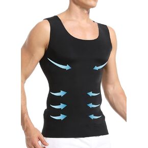 Men's Gynecomastia Compression Tank Top Shirts Slimming Body Shaper Vest Mens Workout Undershirt Shapewear
