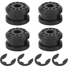 4PCS Car Transfer Case Shift Linkage Bushing Grommets, Vehicle Shifter Linkage Control Lever Bushing Grommet Kit with E-Clips, OEM#68078974AA 68078975AA Replacement, Auto Accessories
