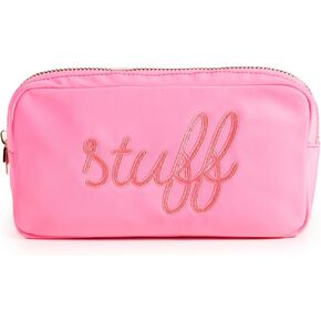 Stoney Clover Lane Women's Bubblegum Stuff Embroidered Small Pouch