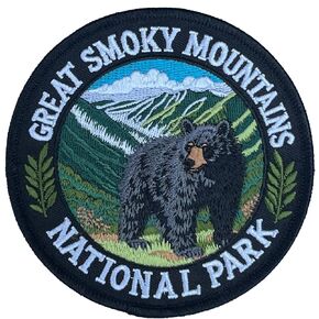 4" Great Smoky Mountains National Park Embroidered Iron on Patch for Hiking Backpack