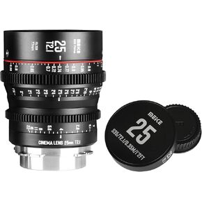 MEKE 18mm T2.1 Super 35 Prime Manual Focus Cinema Lens for PL-Mount Cine Camera Compatible with C700 PL, ARRI Amira, Alexa Mini etc.