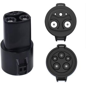 J1772 to Tesla Charger Adapter 80 Amp 250V Max Compatible with All SAE J1772 Chargers for Tesla Model 3 Y X S Cybertruck, Super Conductive and Safe Charging (for Tesla Owners Only)