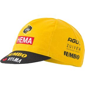 Jumbo Visma Pro Team Cycling Cap of Primoz Roglic & Wout Van Aert (Yellow/Black)