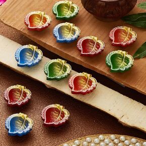 TIED RIBBONS 12 pcs Handmade Clay Diya for Diwali | Traditional Homemade Diyas Tealight | Indian Oil Lamp | Diwali Decorations for Home | Terracotta Diyas | Diwali Diyas for Pooja | Diwali Gifts