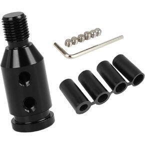M12 X 1.25 Car Universal Black Gear Shift Knob Adapter for Non Threaded Shifter Item Replacement